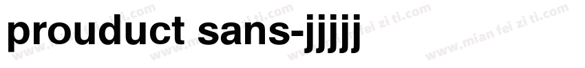 prouduct sans字体转换